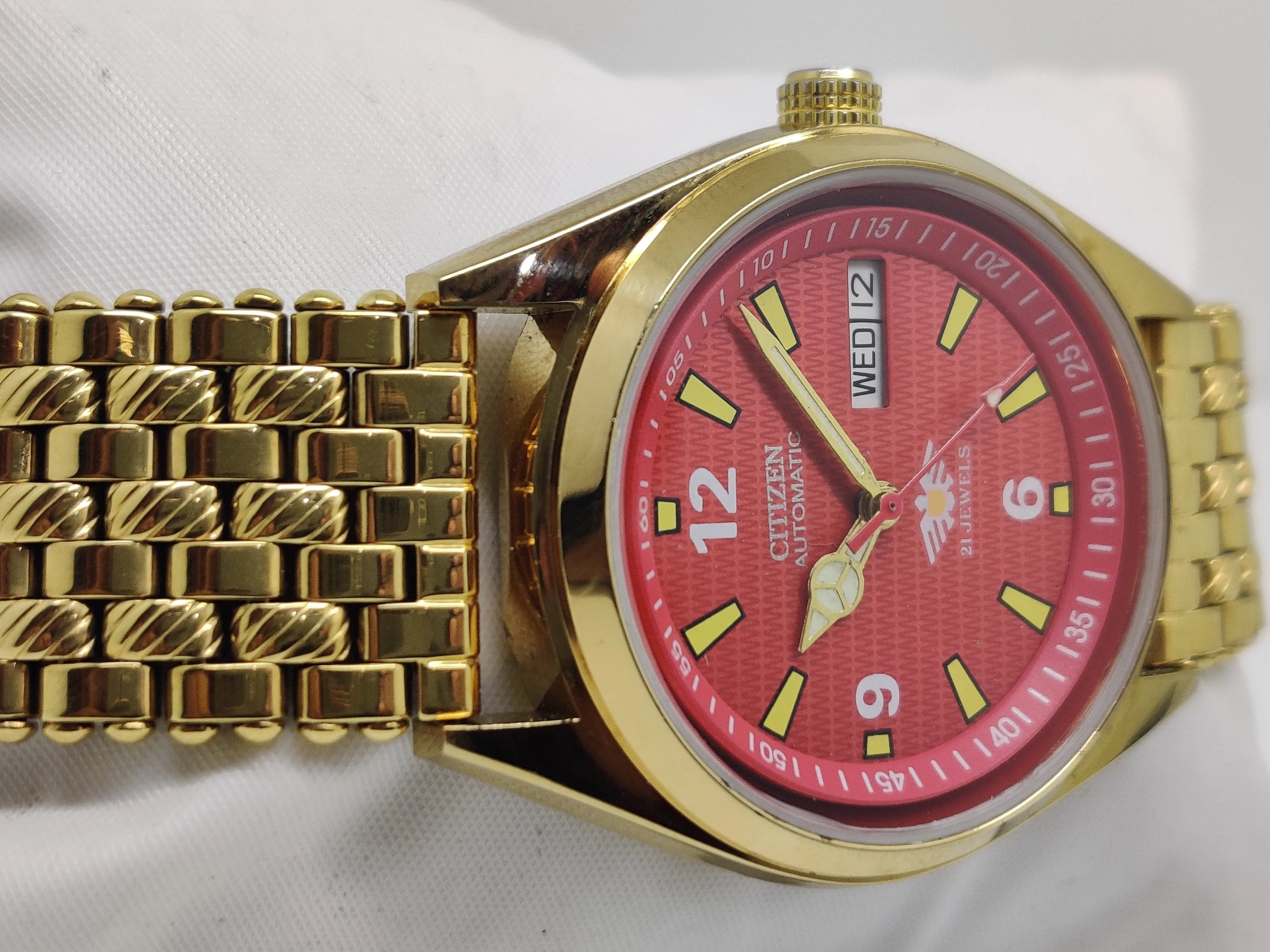 Citizen Automatic 8200 Movement stainless steel Japan Made 21 Jewels Men s Wrist Watch National Watches