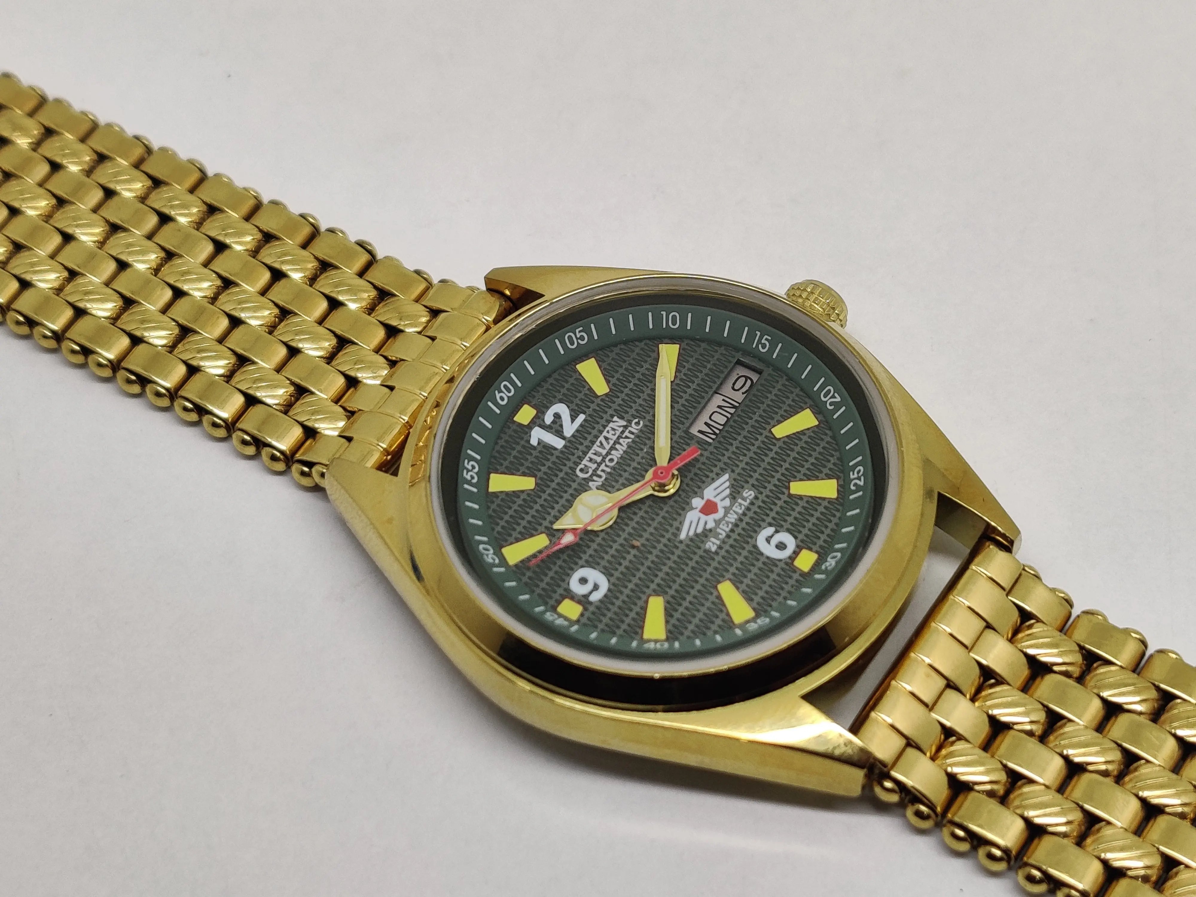 Citizen Automatic 8200 Movement stainless steel Japan Made 21 Jewels Men s Wrist Watch National Watches