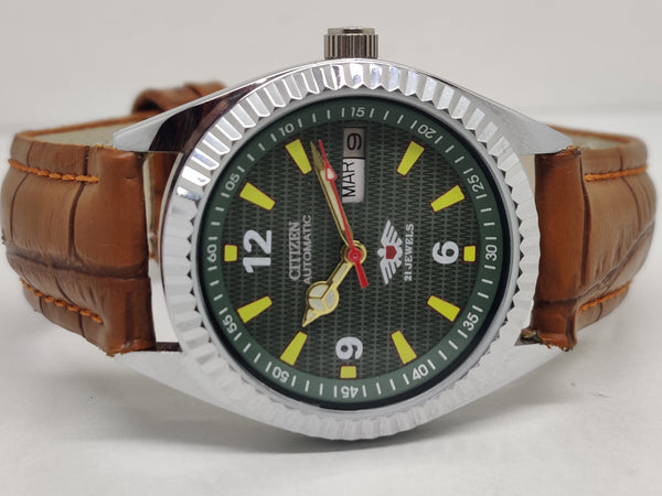 Citizen Automatic 8200 Movement stainless steel Japan Made 21 Jewels Men s Wrist Watch