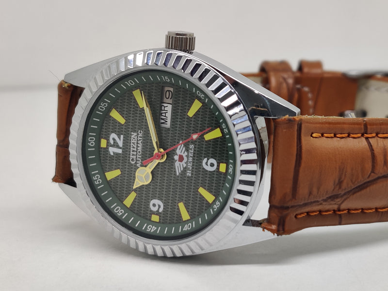Citizen Automatic 8200 Movement stainless steel Japan Made 21 Jewels Men s Wrist Watch