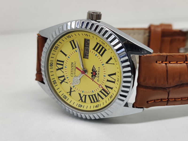 Citizen Automatic 8200 Movement stainless steel Japan Made 21 Jewels Men s Wrist Watch