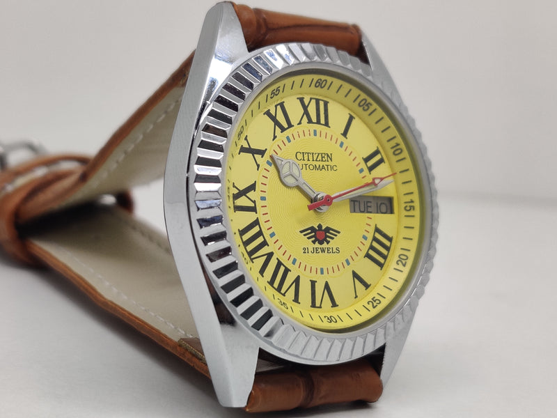 Citizen Automatic 8200 Movement stainless steel Japan Made 21 Jewels Men s Wrist Watch