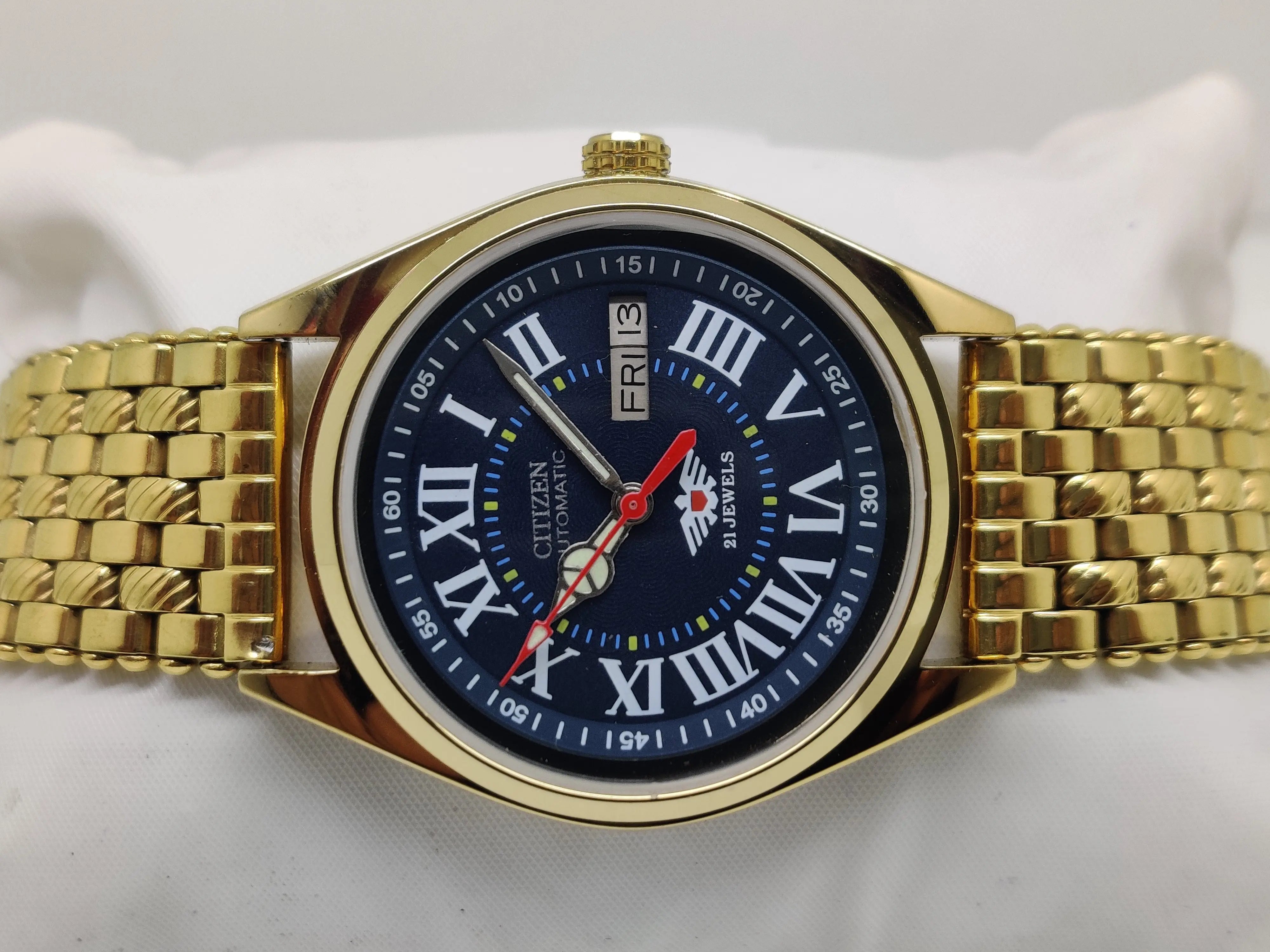 Citizen Automatic 8200 Movement stainless steel Japan Made 21 Jewels Men s Wrist Watch National Watches