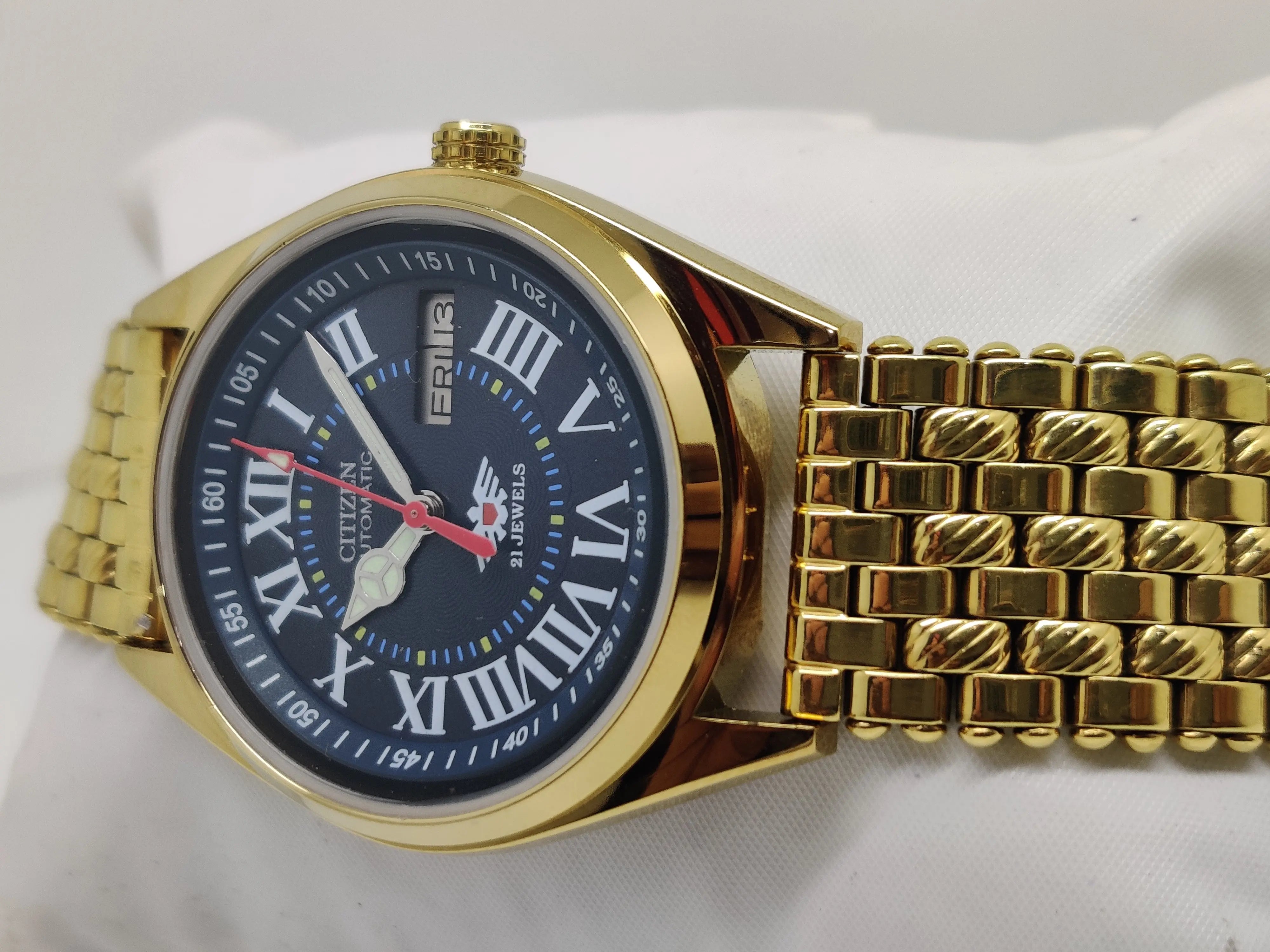 Citizen Automatic 8200 Movement stainless steel Japan Made 21 Jewels Men s Wrist Watch National Watches