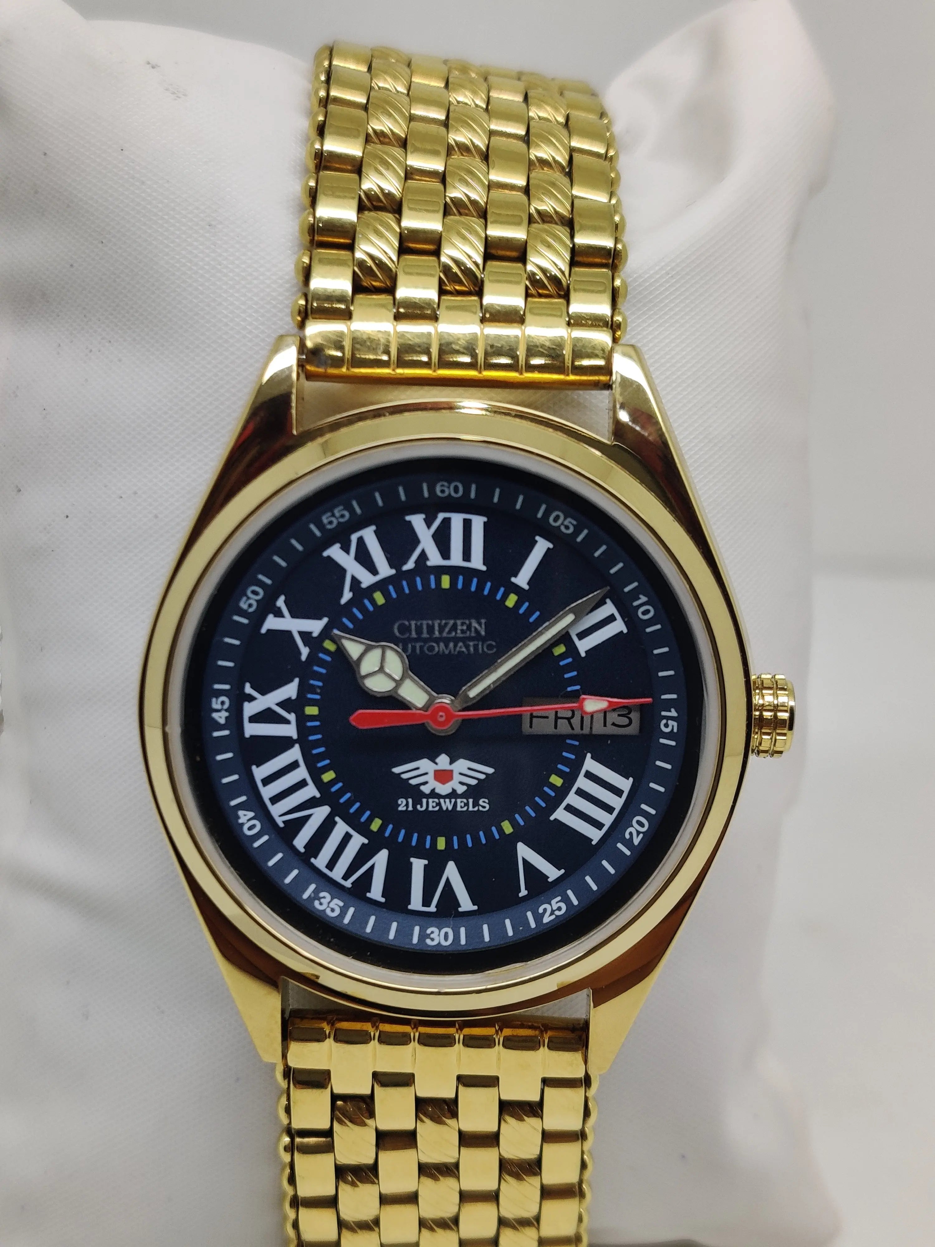 Citizen Automatic 8200 Movement stainless steel Japan Made 21 Jewels Men s Wrist Watch National Watches