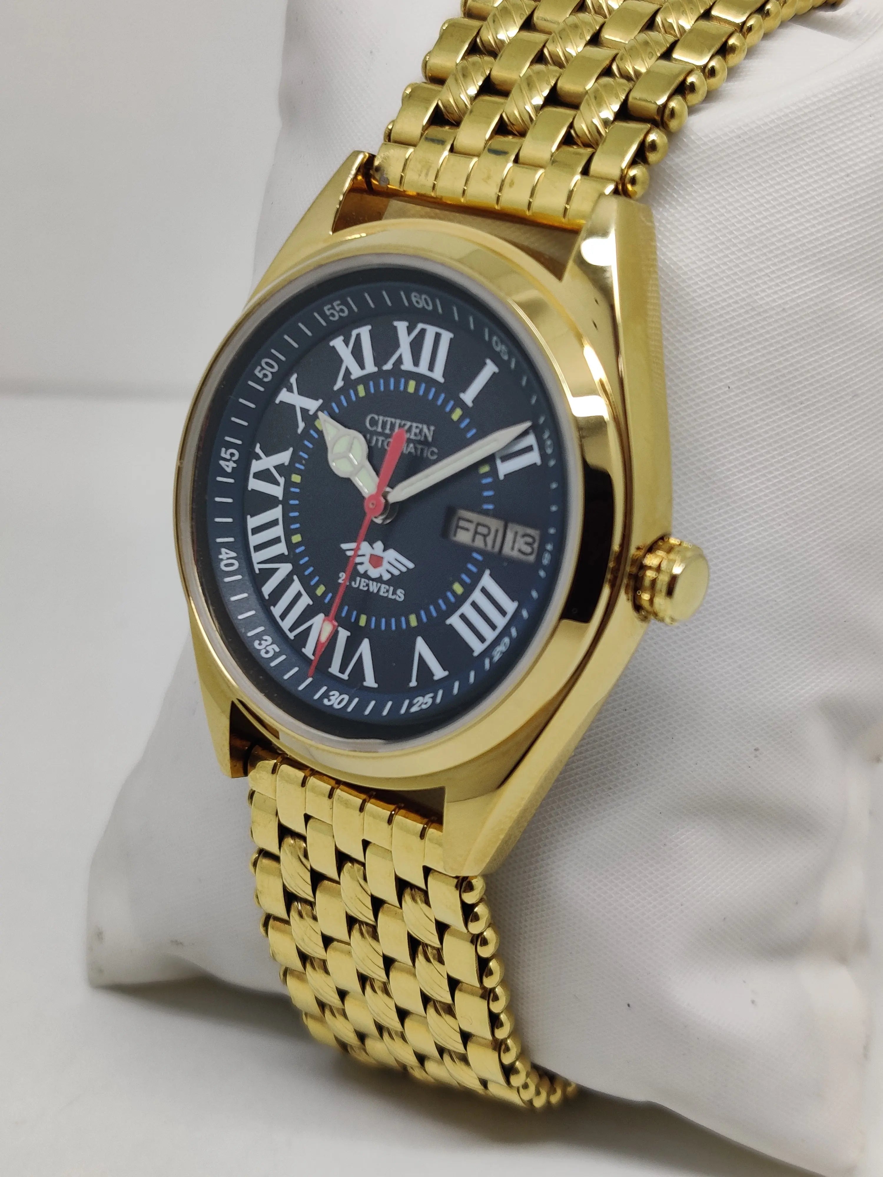 Citizen Automatic 8200 Movement stainless steel Japan Made 21 Jewels Men s Wrist Watch National Watches