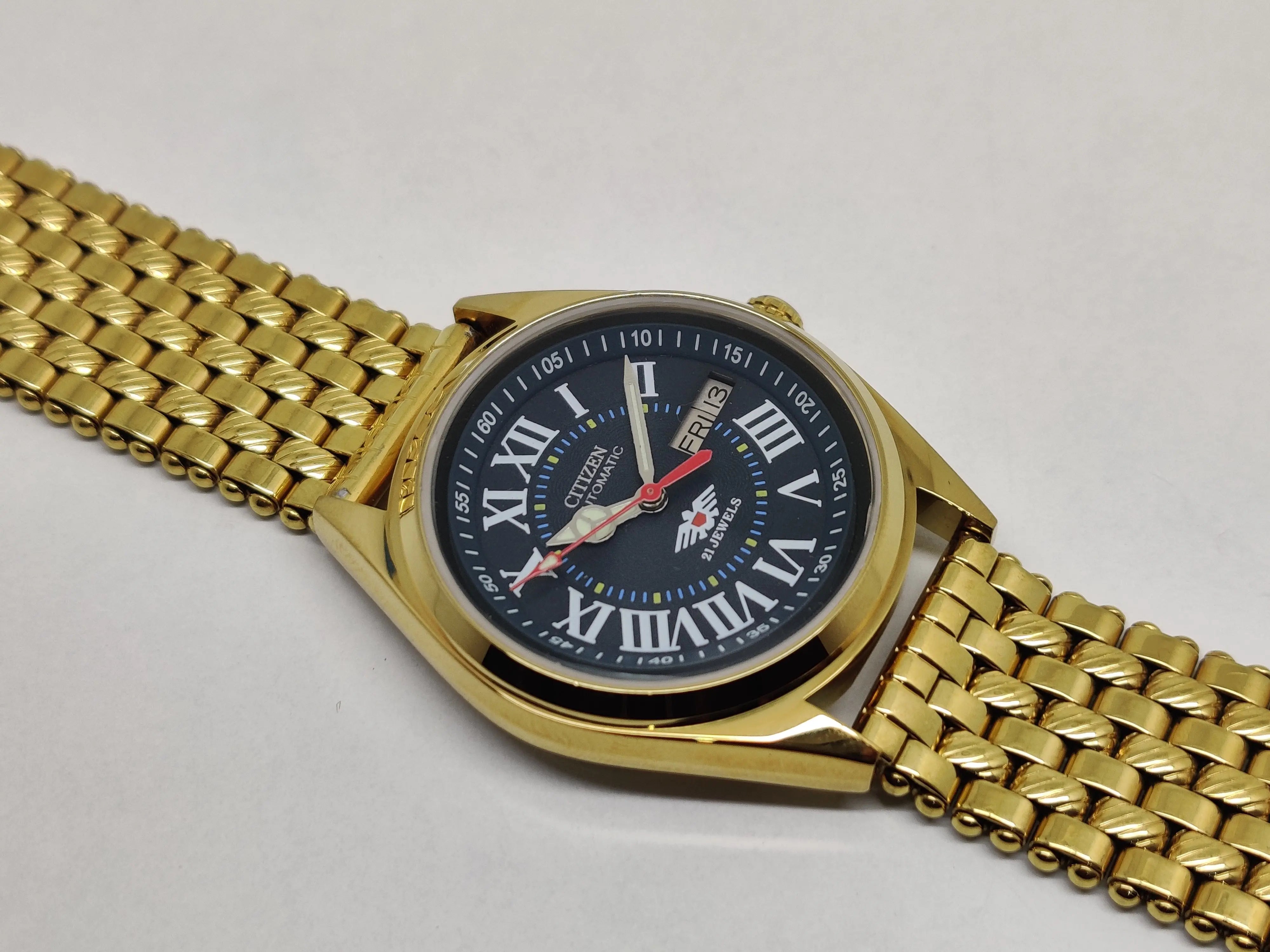 Citizen Automatic 8200 Movement stainless steel Japan Made 21 Jewels Men s Wrist Watch National Watches