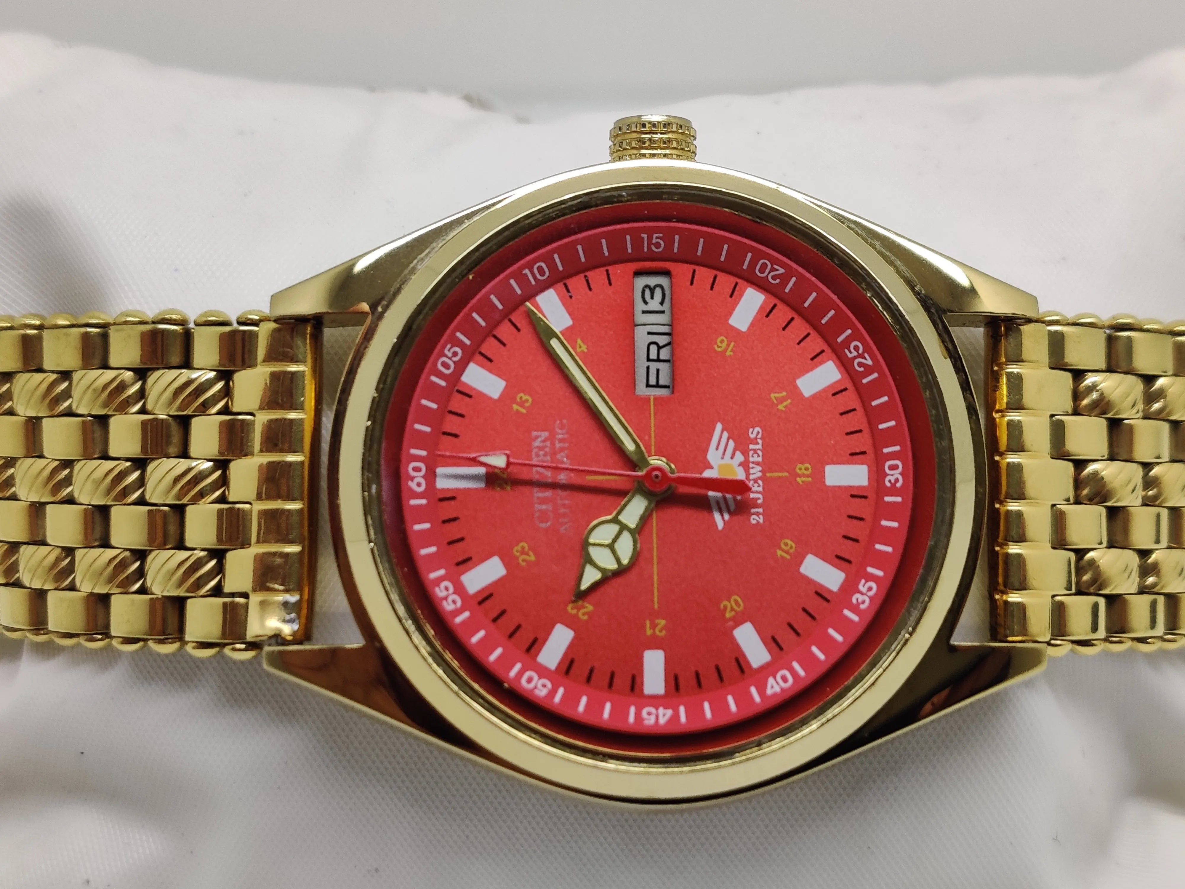 Citizen Automatic 8200 Movement stainless steel Japan Made 21 Jewels Men s Wrist Watch National Watches