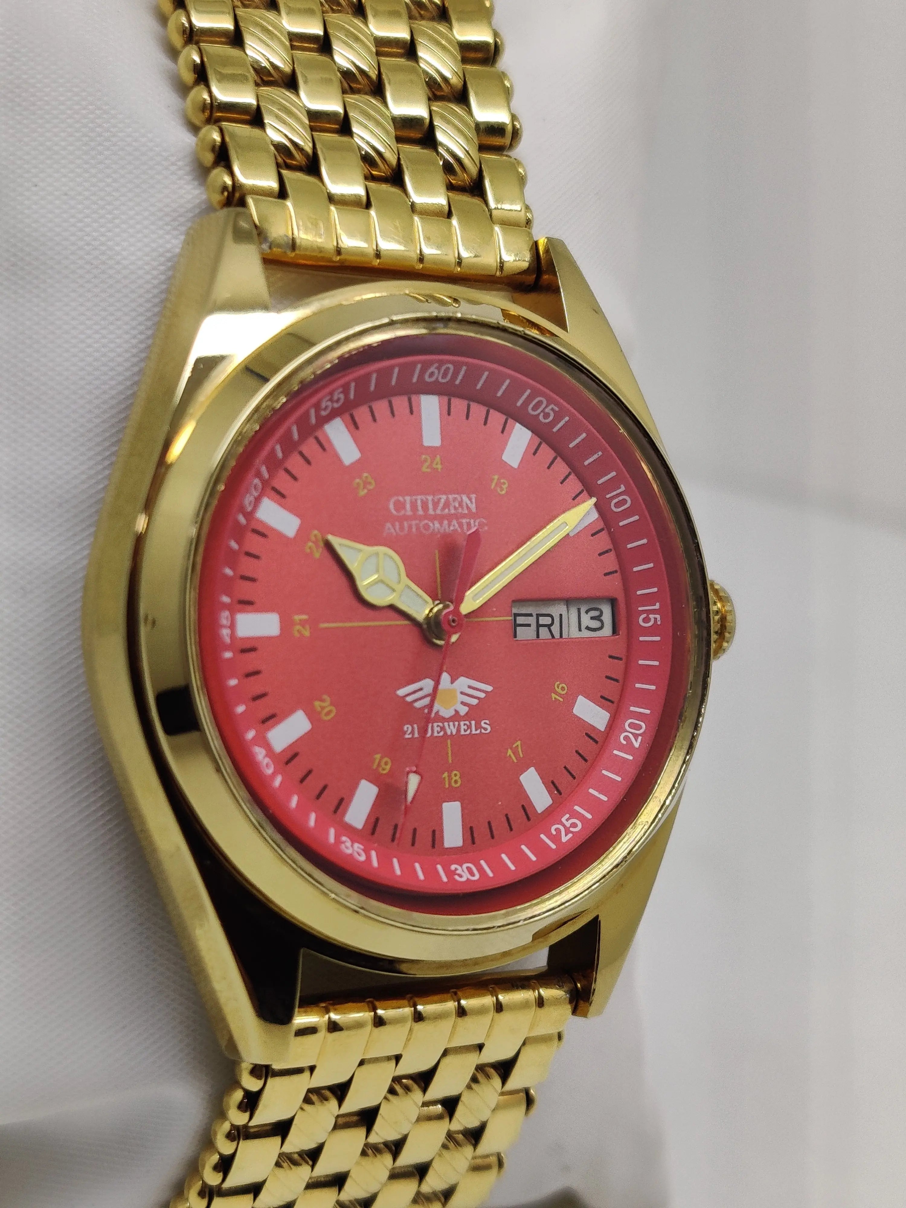 Citizen Automatic 8200 Movement stainless steel Japan Made 21 Jewels Men s Wrist Watch National Watches