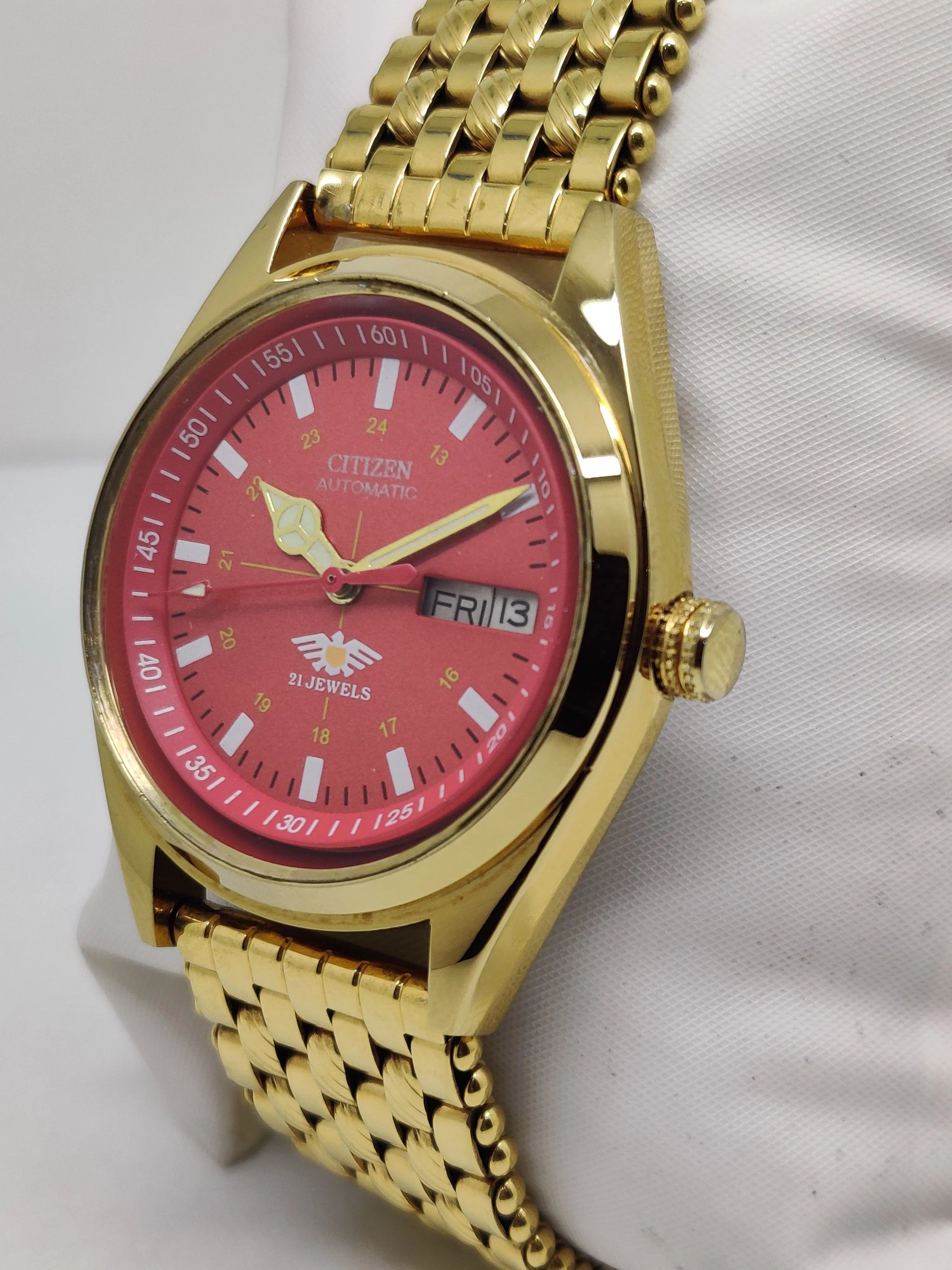 Citizen Automatic 8200 Movement stainless steel Japan Made 21 Jewels Men s Wrist Watch National Watches