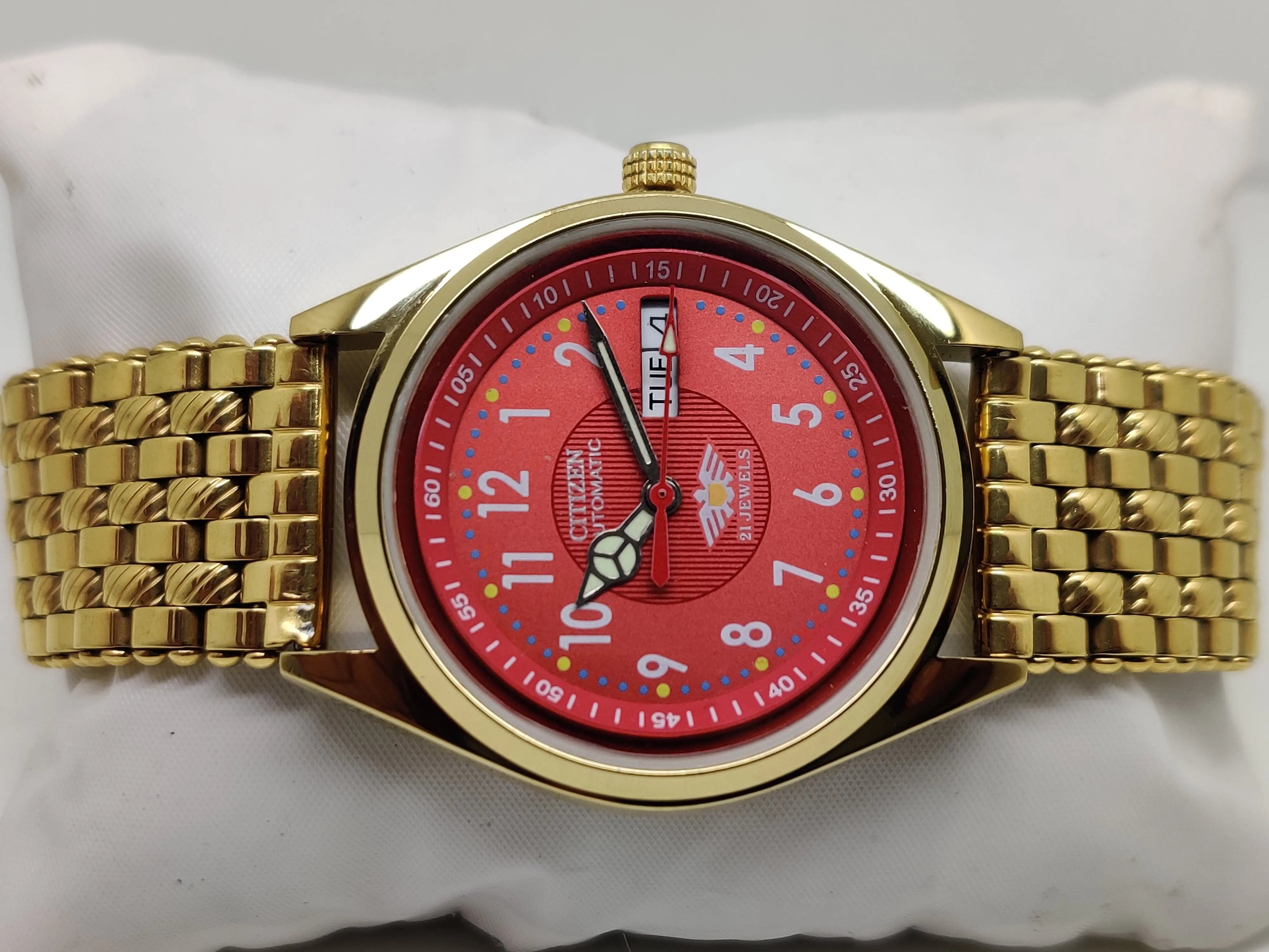 Citizen Automatic 8200 Movement stainless steel Japan Made 21 Jewels Men s Wrist Watch National Watches
