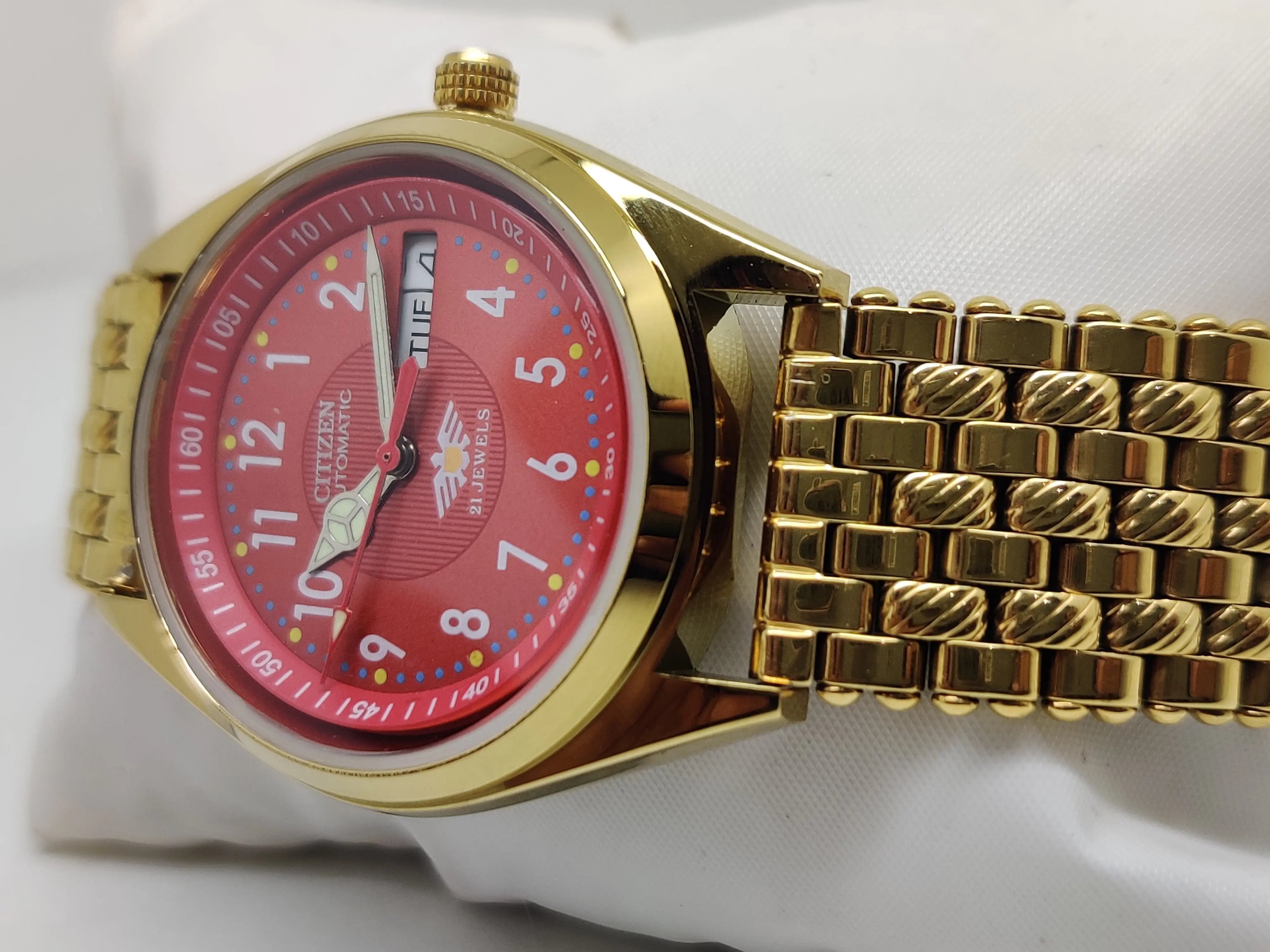 Citizen Automatic 8200 Movement stainless steel Japan Made 21 Jewels Men s Wrist Watch National Watches