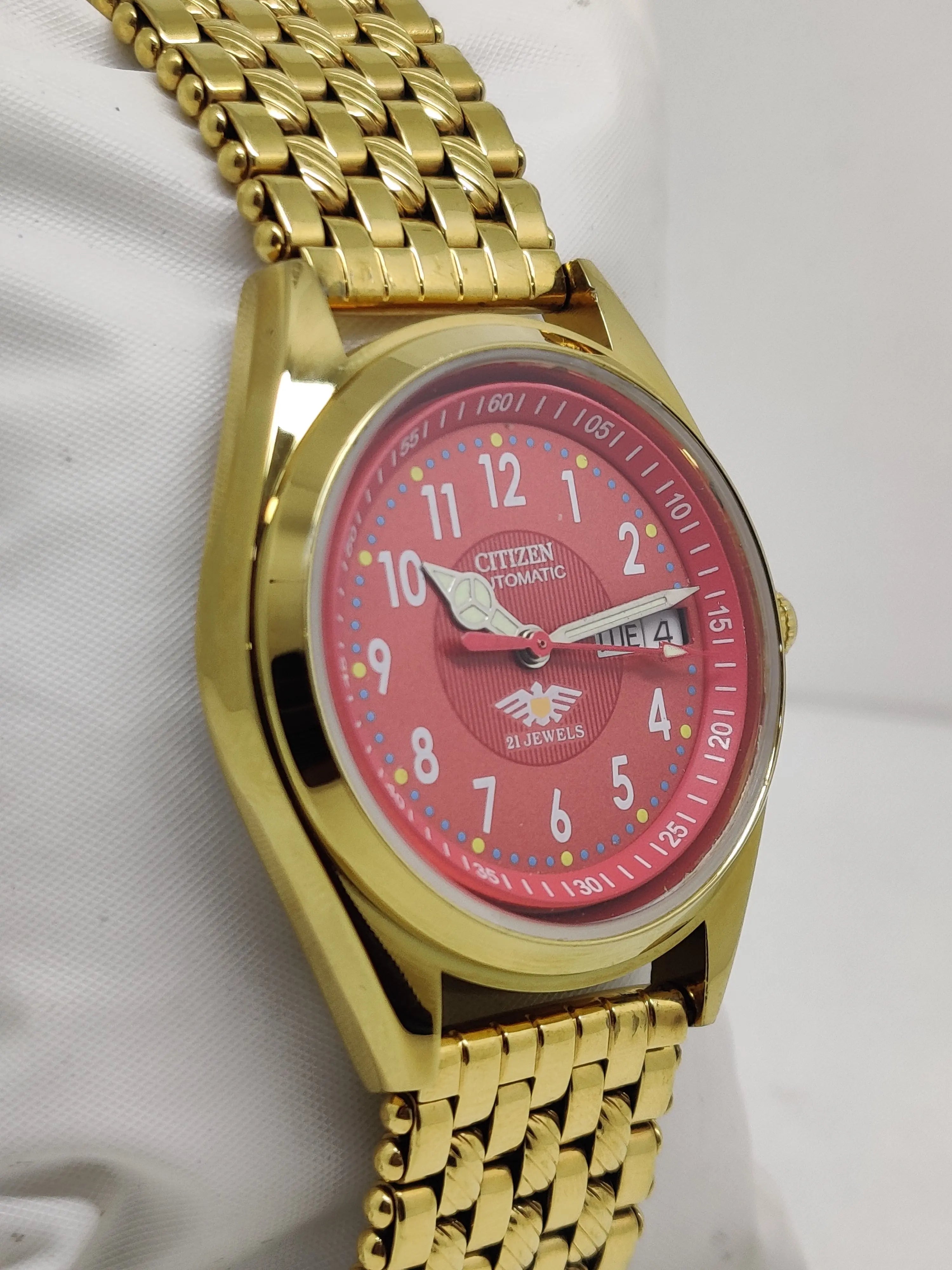 Citizen Automatic 8200 Movement stainless steel Japan Made 21 Jewels Men s Wrist Watch National Watches