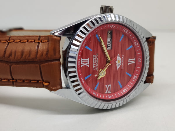 Citizen Automatic 8200 Movement stainless steel Japan Made 21 Jewels Men s Wrist Watch
