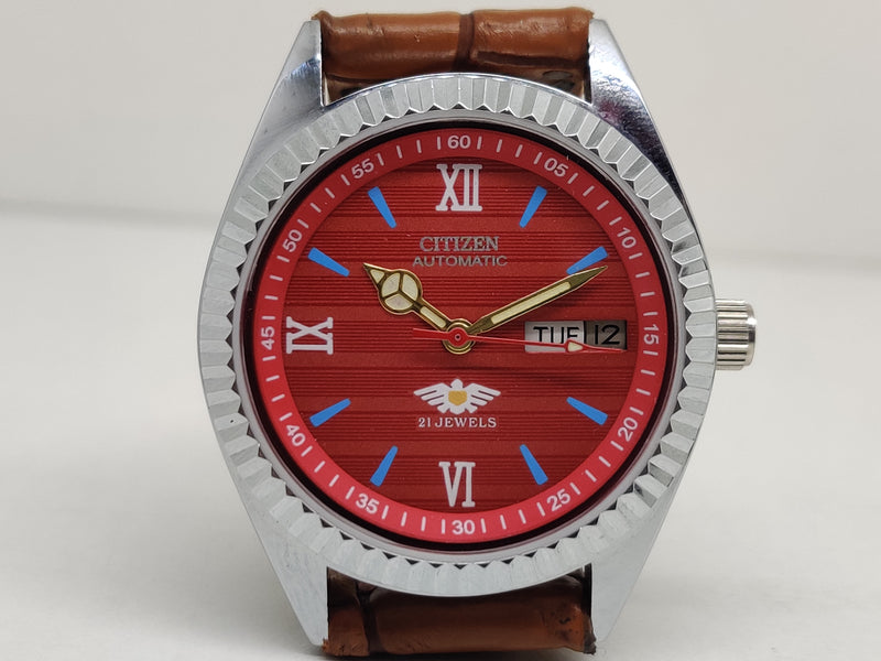 Citizen Automatic 8200 Movement stainless steel Japan Made 21 Jewels Men s Wrist Watch