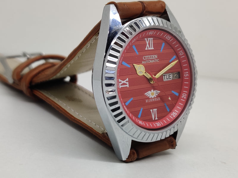 Citizen Automatic 8200 Movement stainless steel Japan Made 21 Jewels Men s Wrist Watch