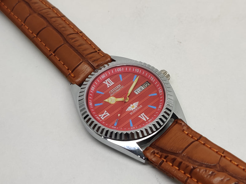 Citizen Automatic 8200 Movement stainless steel Japan Made 21 Jewels Men s Wrist Watch