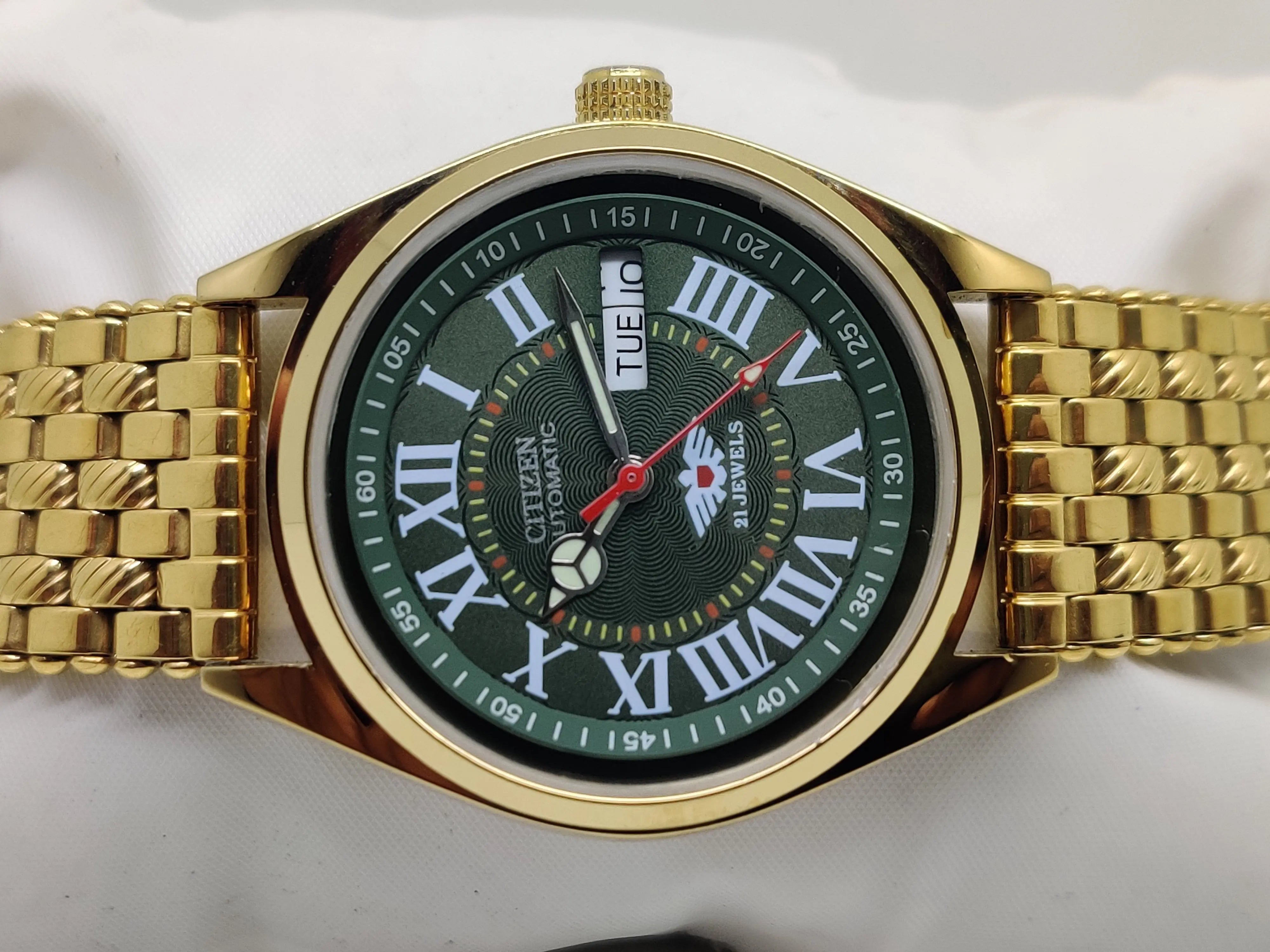 Citizen Automatic 8200 Movement stainless steel Japan Made 21 Jewels Men s Wrist Watch National Watches