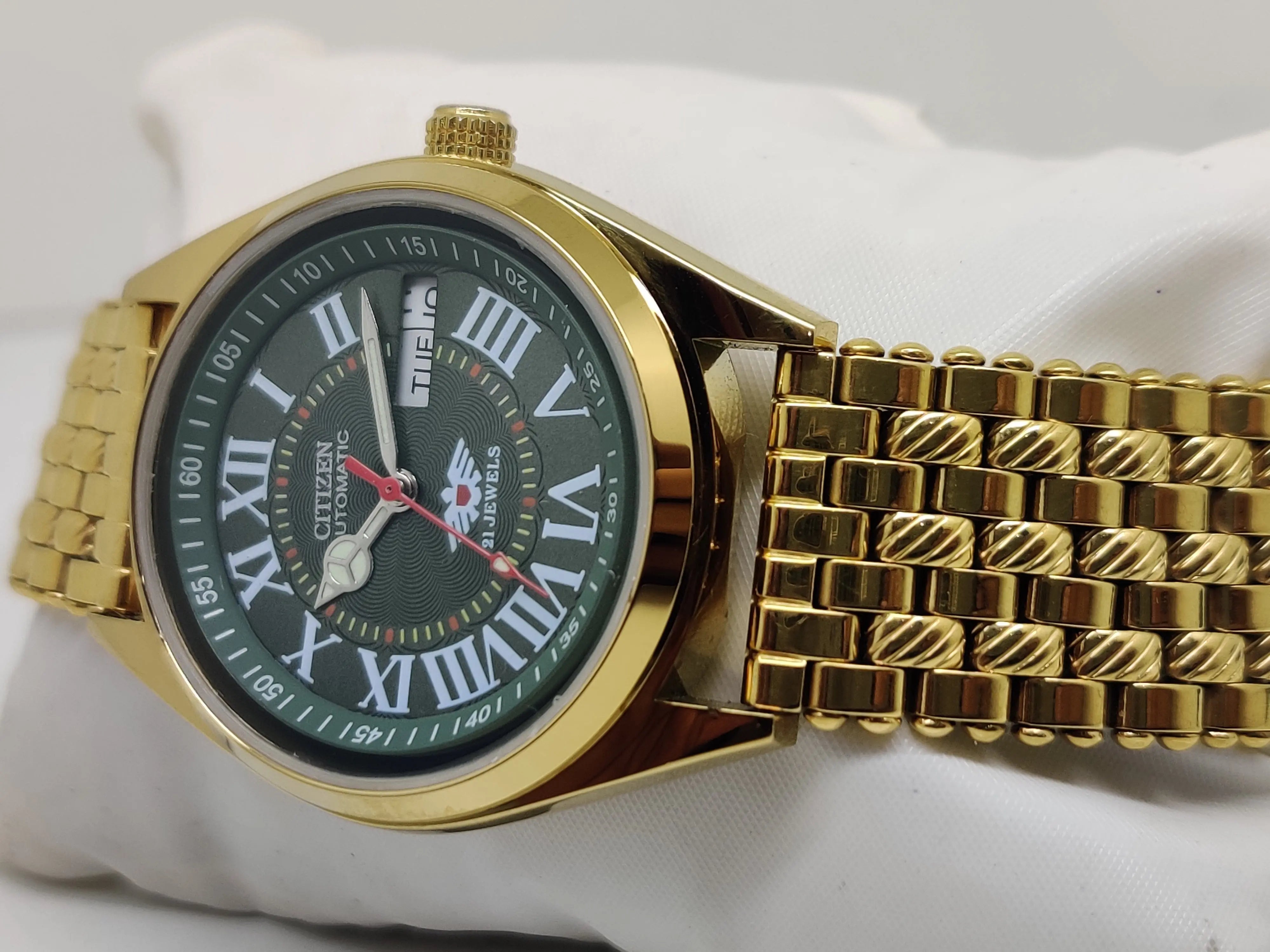 Citizen Automatic 8200 Movement stainless steel Japan Made 21 Jewels Men s Wrist Watch National Watches