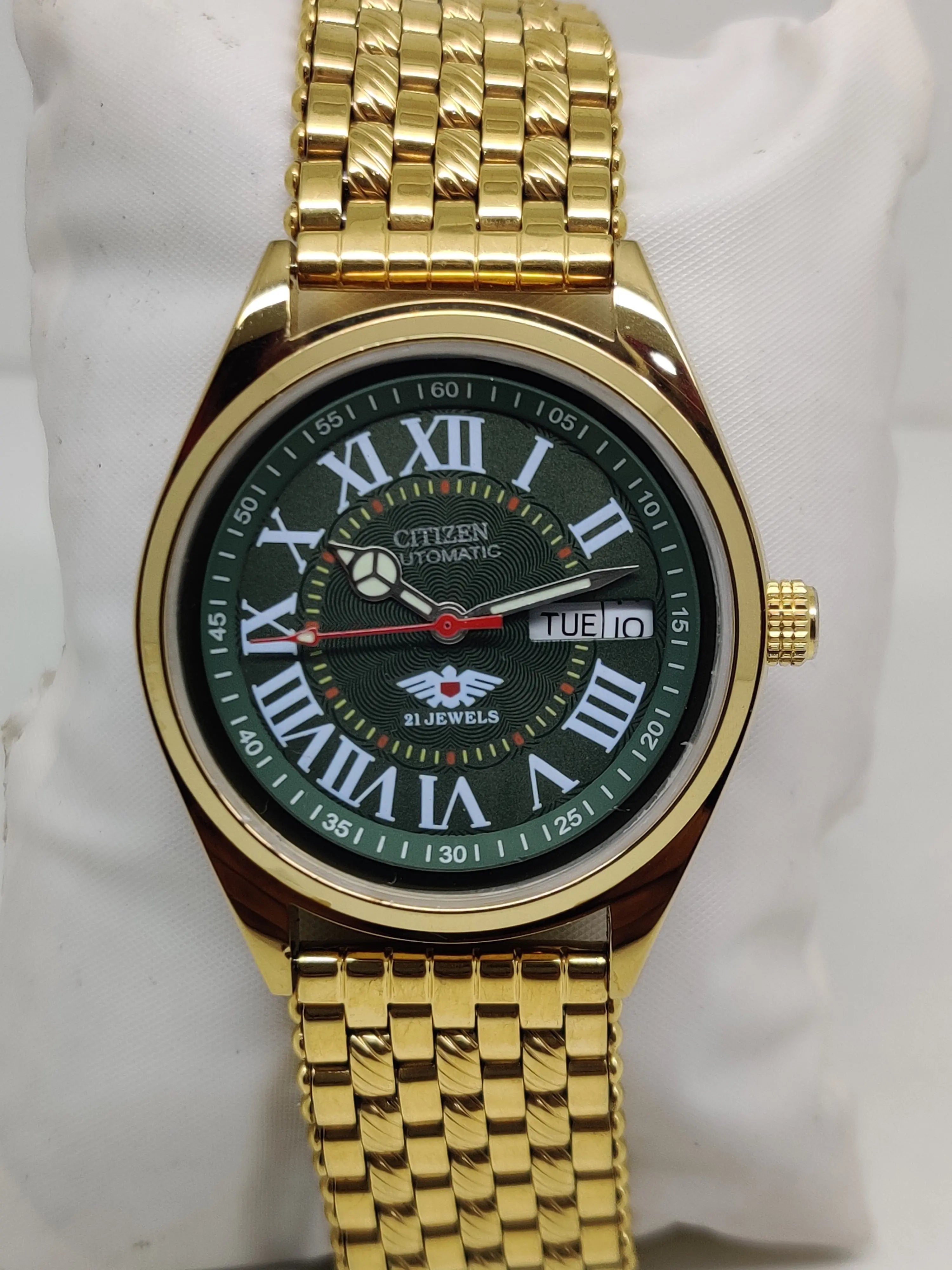 Citizen Automatic 8200 Movement stainless steel Japan Made 21 Jewels Men s Wrist Watch National Watches