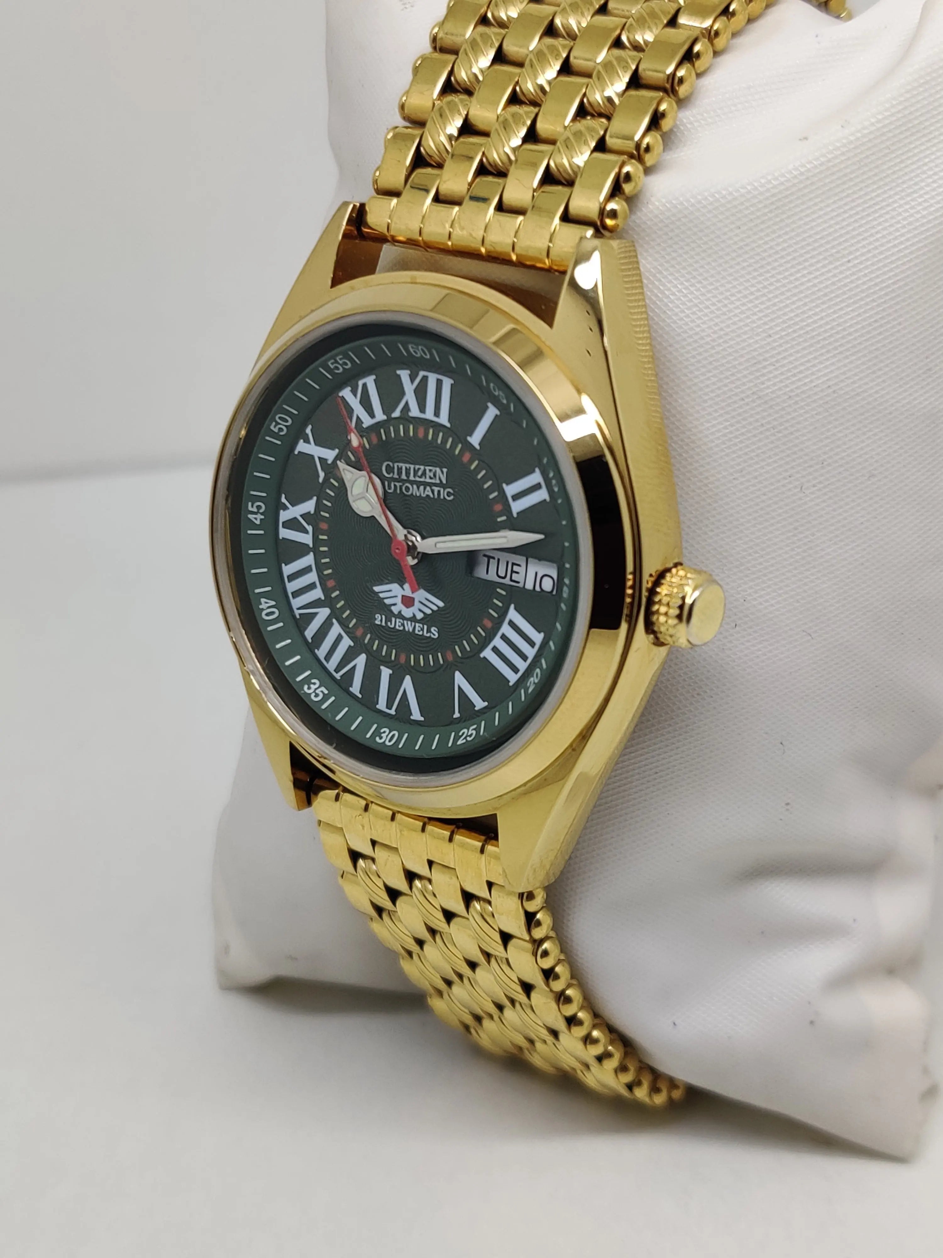 Citizen Automatic 8200 Movement stainless steel Japan Made 21 Jewels Men s Wrist Watch National Watches