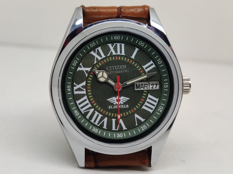 Citizen Automatic 8200 Movement stainless steel Japan Made 21 Jewels Men s Wrist Watch
