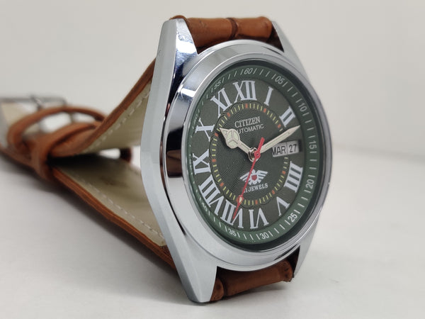 Citizen Automatic 8200 Movement stainless steel Japan Made 21 Jewels Men s Wrist Watch