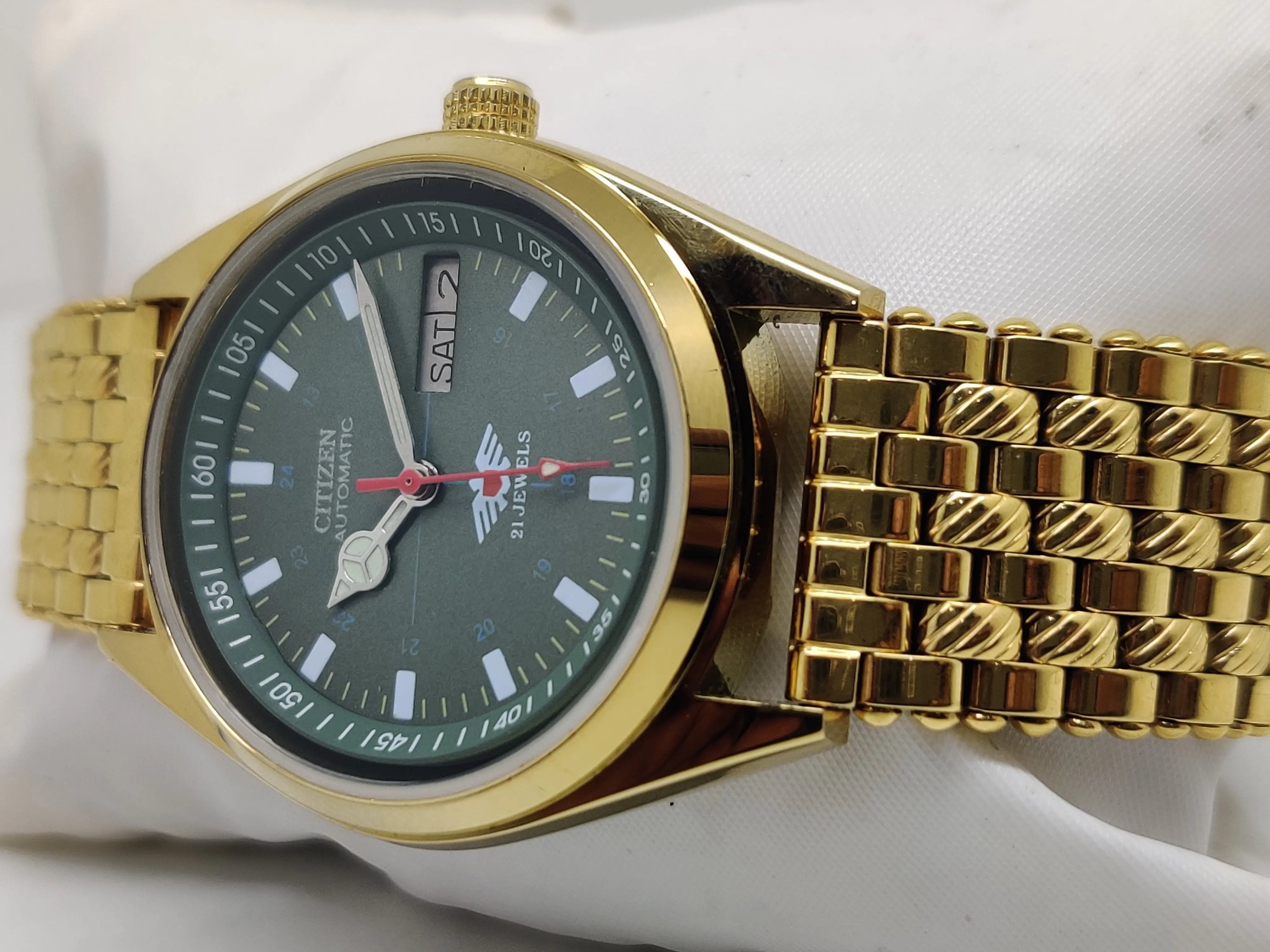 Citizen Automatic 8200 Movement stainless steel Japan Made 21 Jewels Men s Wrist Watch National Watches