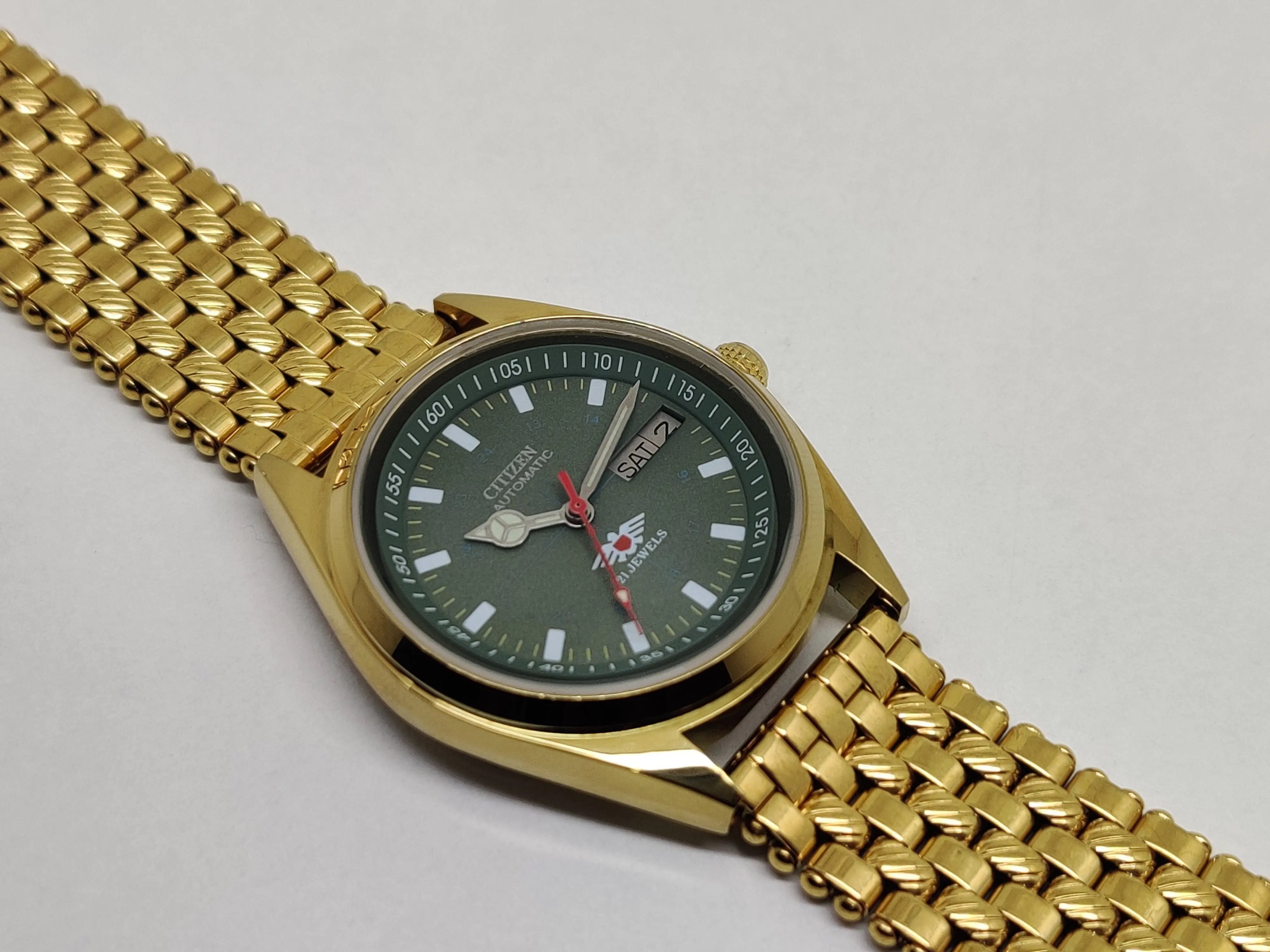 Citizen Automatic 8200 Movement stainless steel Japan Made 21 Jewels Men s Wrist Watch National Watches