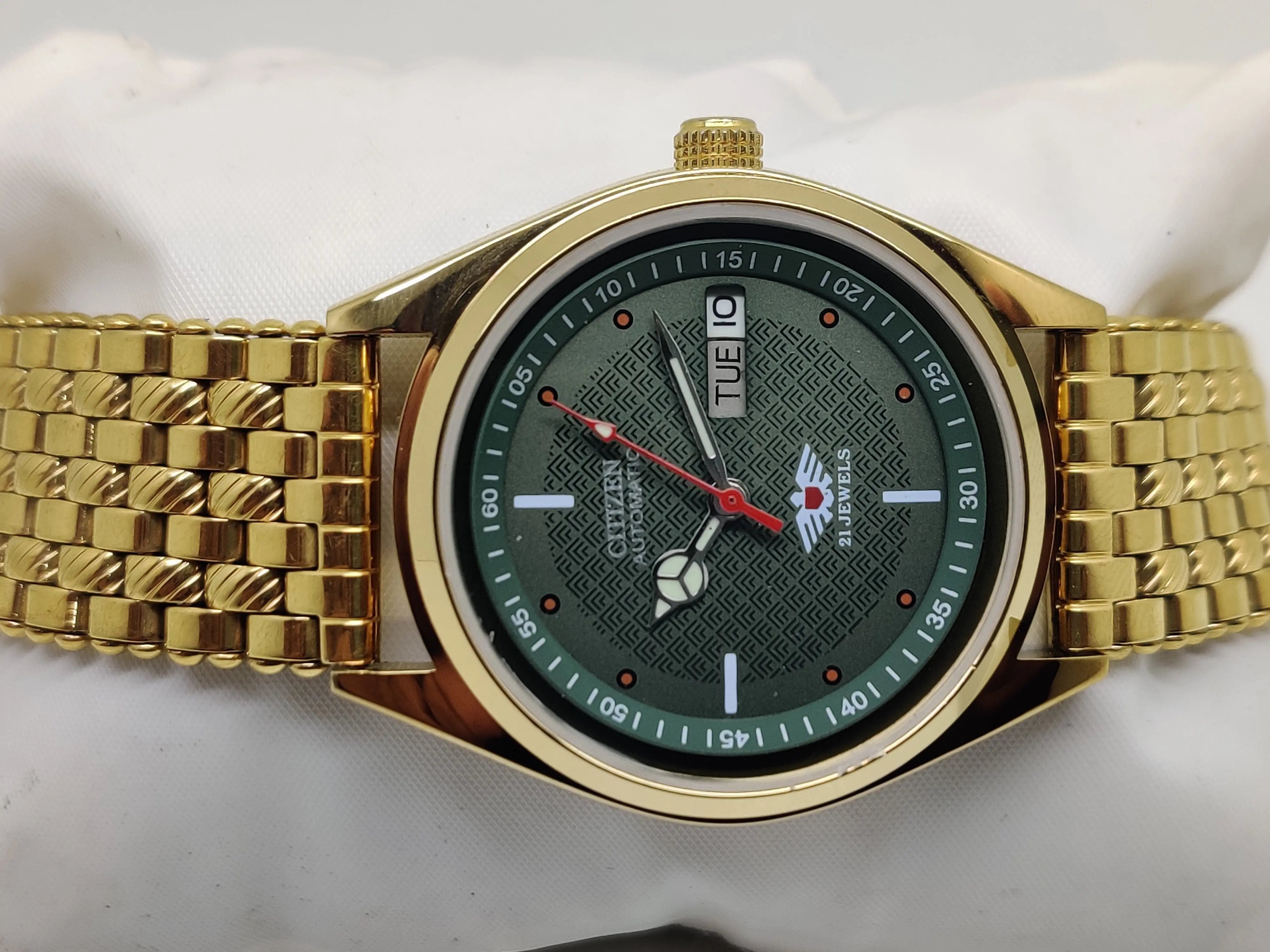 Citizen Automatic 8200 Movement stainless steel Japan Made 21 Jewels Men s Wrist Watch National Watches