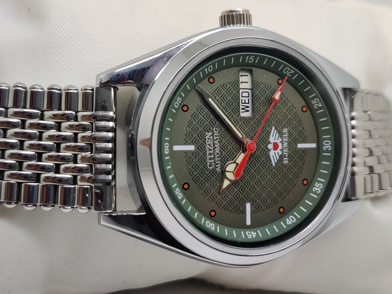 Citizen Automatic 8200 Movement stainless steel Japan Made 21 Jewels Men s Wrist Watch