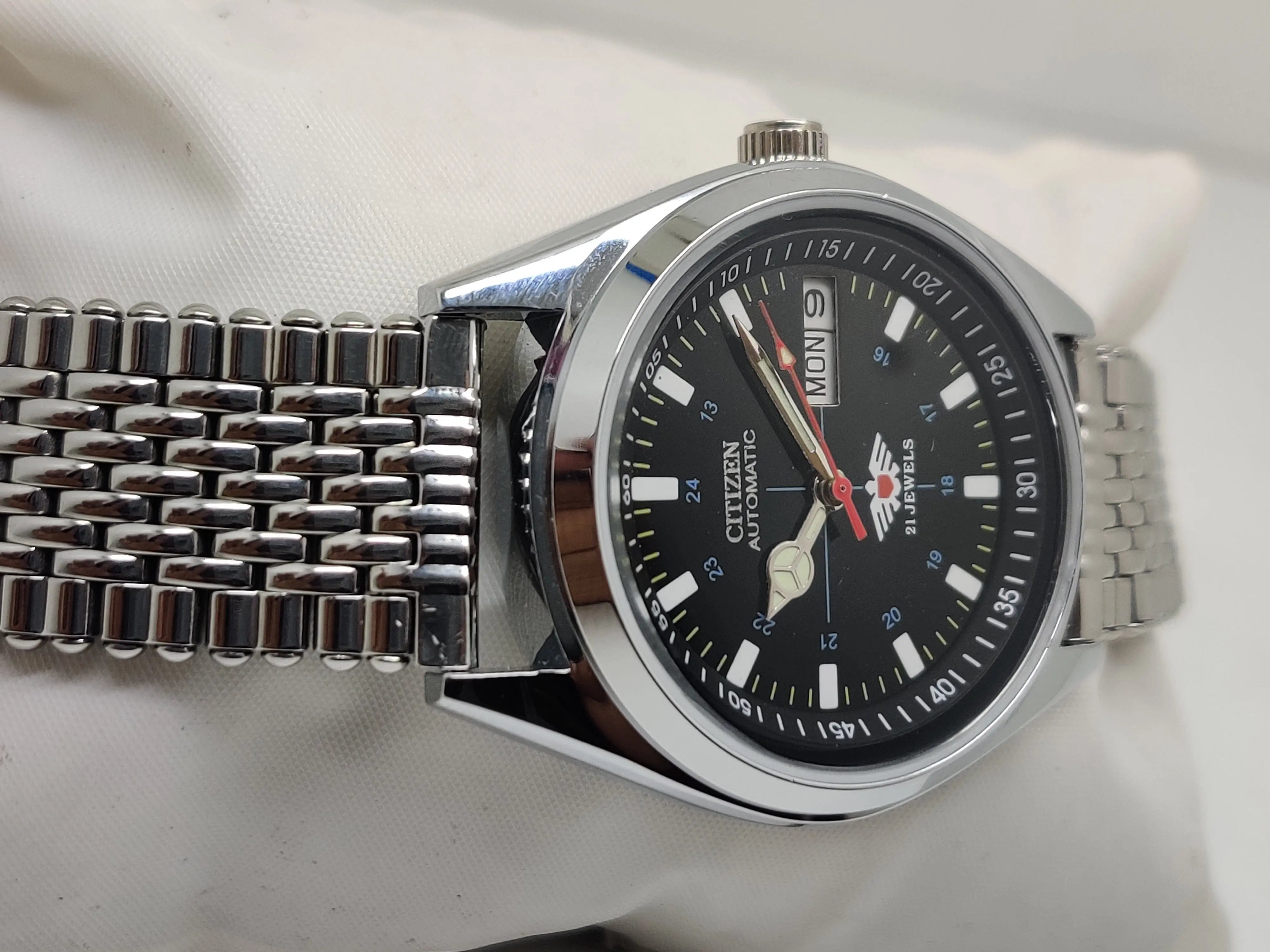 Citizen Automatic 8200 Movement stainless steel Japan Made 21 Jewels Men s Wrist Watch National Watches