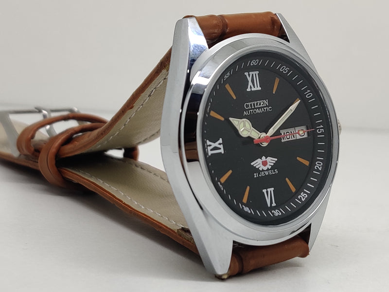 Citizen Automatic 8200 Movement stainless steel Japan Made 21 Jewels Men s Wrist Watch