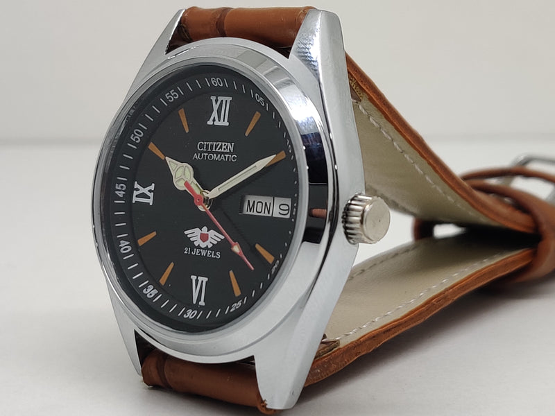 Citizen Automatic 8200 Movement stainless steel Japan Made 21 Jewels Men s Wrist Watch