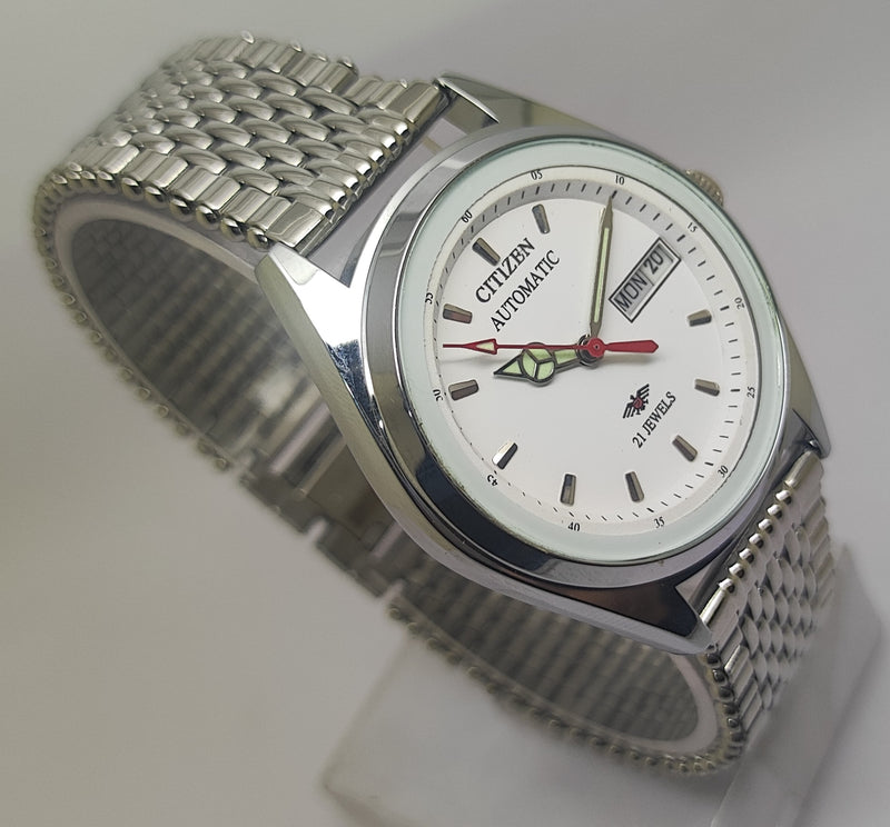 Citizen Automatic 8200 Movement stainless steel Japan Made 21 Jewels Men s Wrist Watch