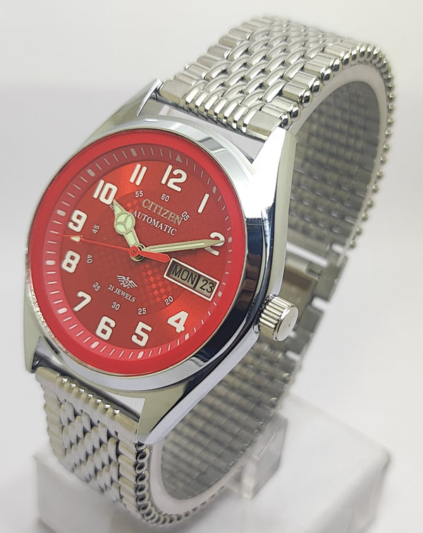 Citizen Automatic 8200 Movement stainless steel Japan Made 21 Jewels Men s Wrist Watch