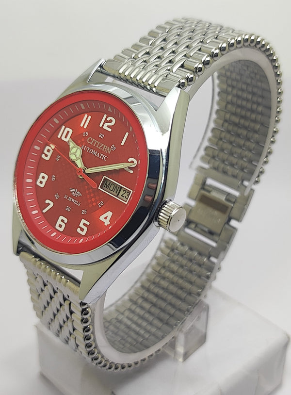 Citizen Automatic 8200 Movement stainless steel Japan Made 21 Jewels Men s Wrist Watch