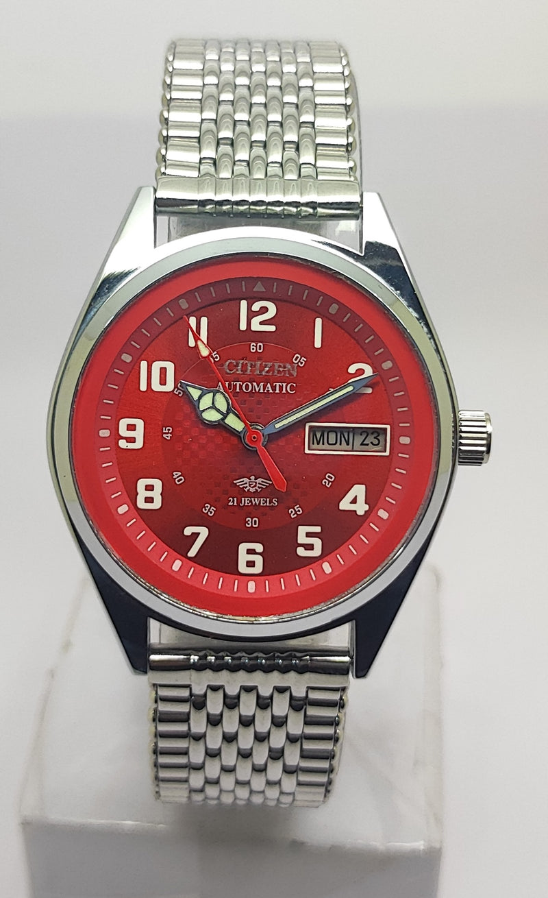 Citizen Automatic 8200 Movement stainless steel Japan Made 21 Jewels Men s Wrist Watch