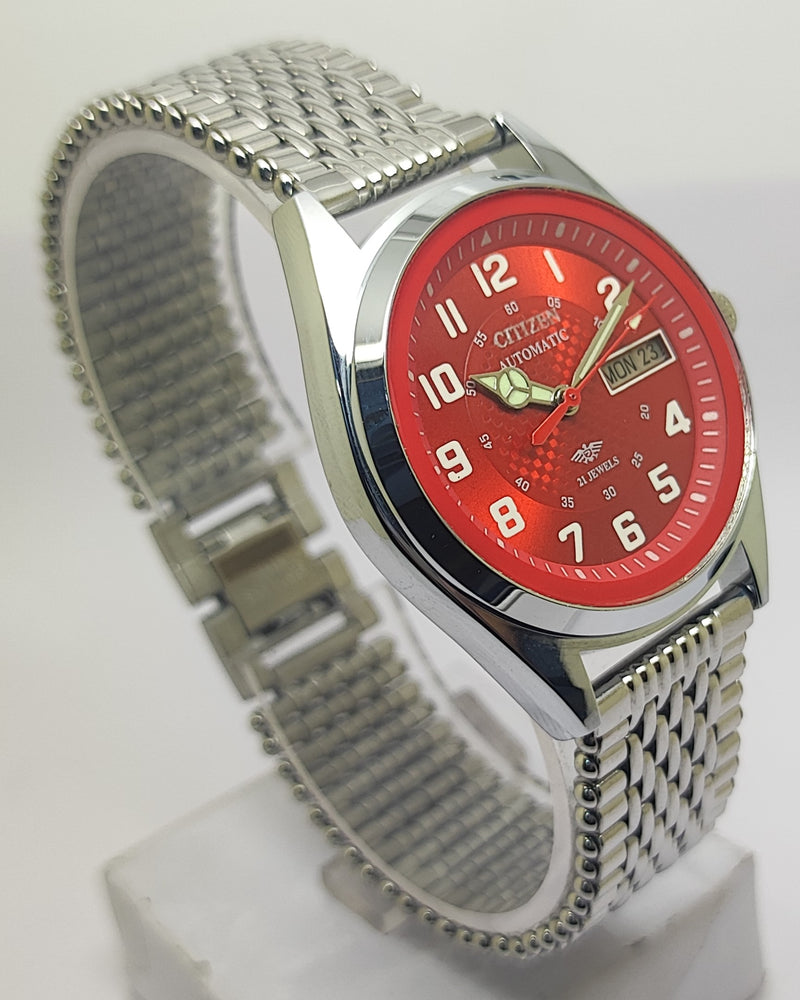 Citizen Automatic 8200 Movement stainless steel Japan Made 21 Jewels Men s Wrist Watch