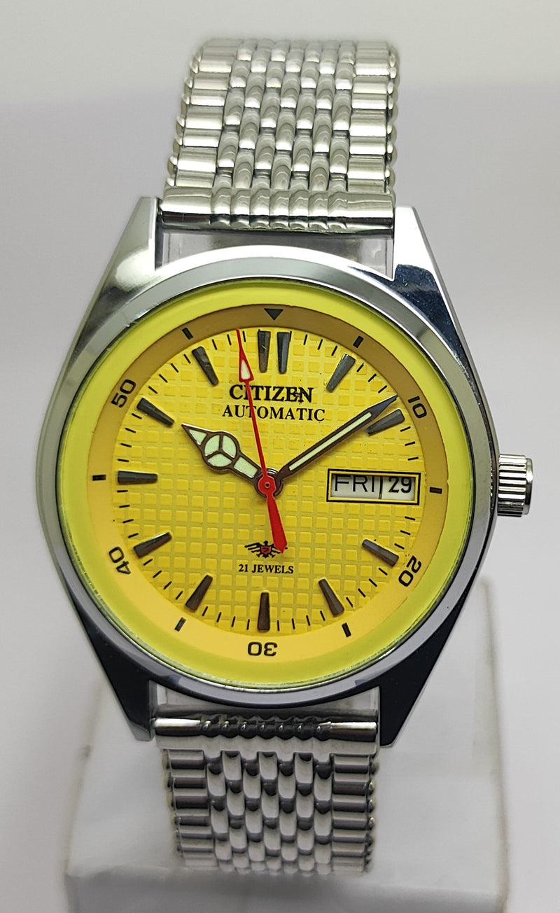 Citizen Automatic 8200 Movement stainless steel Japan Made 21 Jewels Men s Wrist Watch