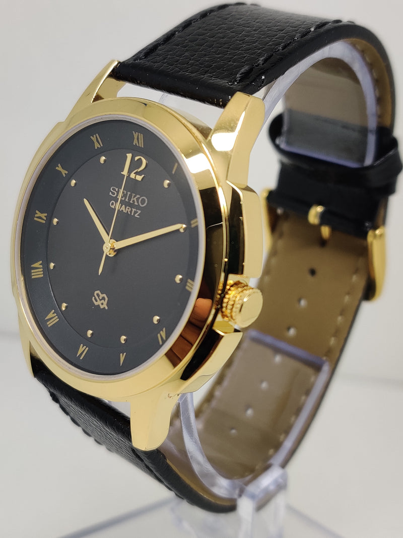 Seiko 5 Black Dial quartz Watch