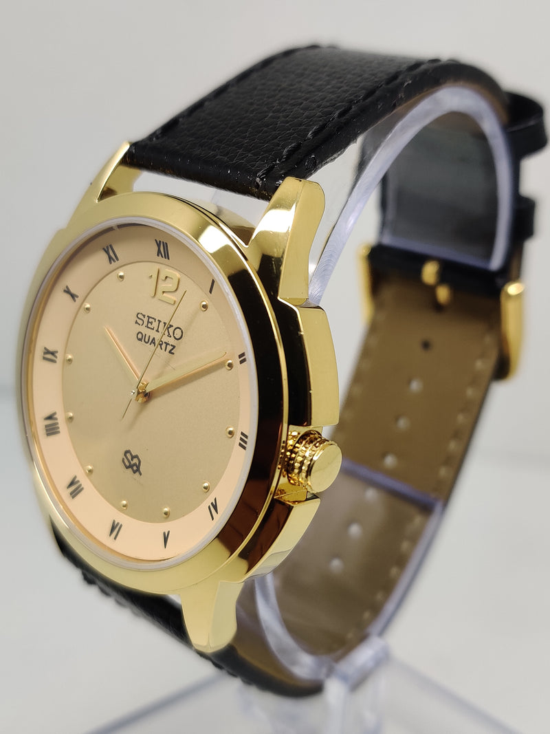 Seiko 5 Black Dial quartz Watch