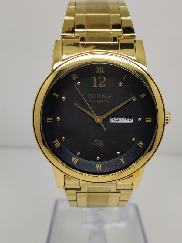 Seiko 5 Black Dial quartz Watch