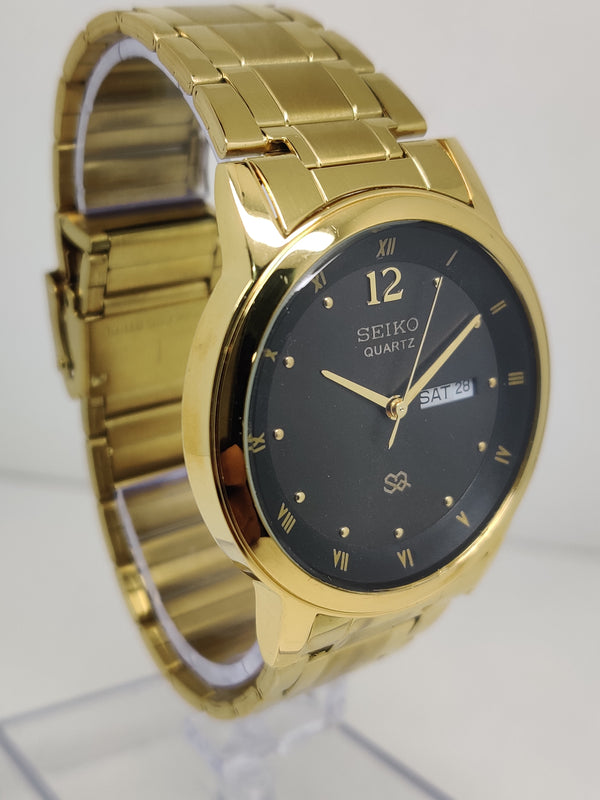 Seiko 5 Black Dial quartz Watch