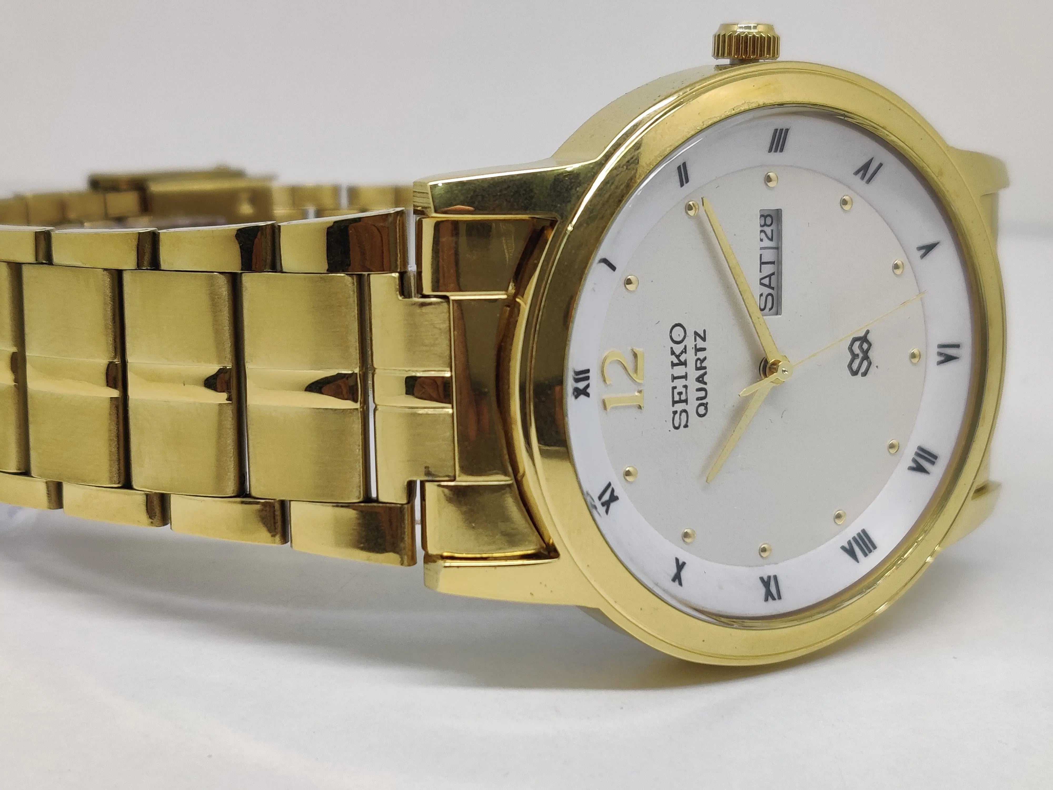 Seiko 5 Black Dial quartz Watch - National Watches