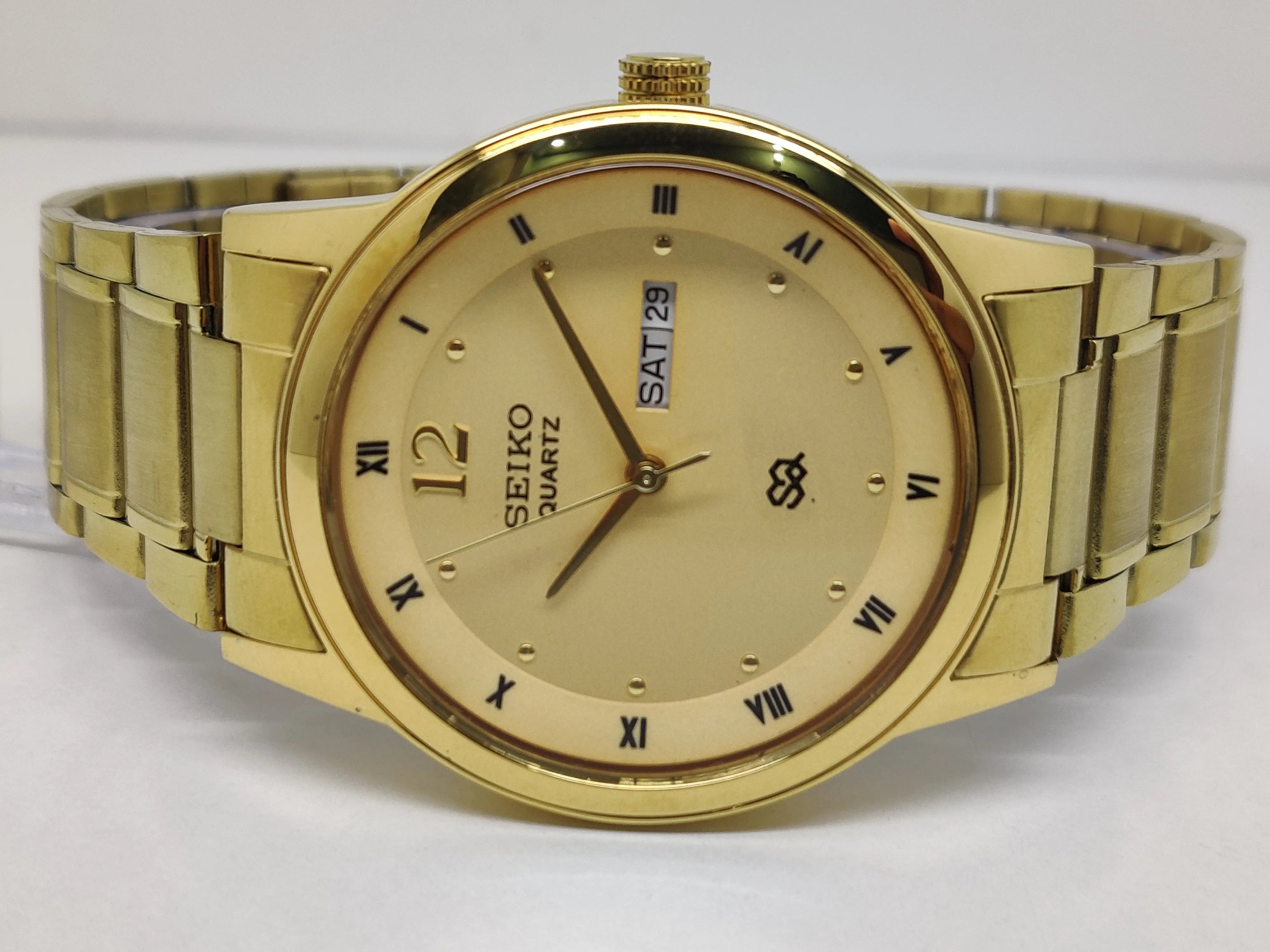 Seiko 5 Black Dial quartz Watch - National Watches