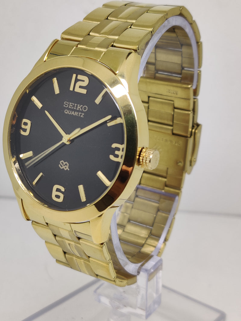 Seiko 5 Black Dial quartz Watch