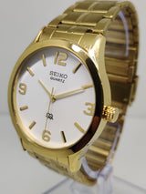 Seiko 5 Black Dial quartz Watch