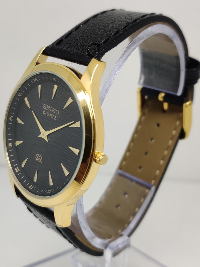Seiko 5 Black Dial quartz Watch