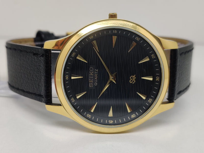 Seiko 5 Black Dial quartz Watch